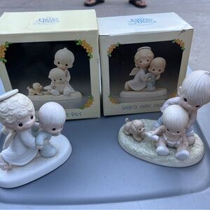 Enesco Precious Moments Figurine Set - Cream and White